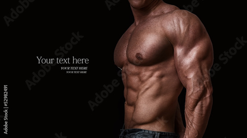 Photo: Muscular and sexy torso of young man Muscular and sexy torso of young man