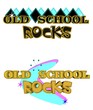Vector: old school rocks concept in 3d old school rocks concept in 3d