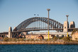 Photo: Sydney Harbour Bridge, wonderful winter view at sunset Sydney Harbour Bridge, wonderful winter view at sunset