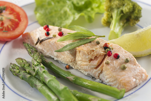 Photo: Cuisine vapeur - Pavé de saumon Cuisine vapeur - Pavé de saumon