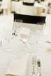 Photo: Tables set for meal Tables set for meal