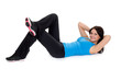 beautiful girl doing exercise