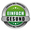 5 Star Button grün EINFACH GESUND EMP EMP