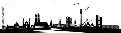 Vector: München Skyline München Skyline