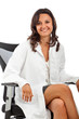Photo: Female doctor sitting Female doctor sitting