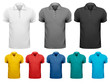 Vektor: Black and white and color men t-shirts. Design template. Vector Black and white and color men t-shirts. Design template. Vector