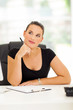 Foto: thoughtful businesswoman thoughtful businesswoman