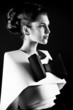 black and white
