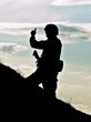 Silhouette of soldier