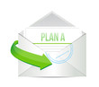 plan a email information concept illustration