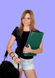 Attractive student girl