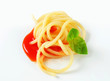 Spaghetti with tomato sauce