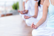 People doing yoga