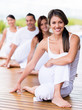 People in a yoga class