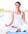 Photo: Woman practicing yoga Woman practicing yoga