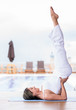 Woman practicing yoga