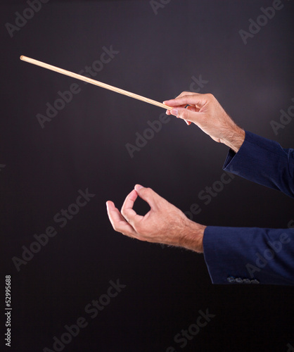 Photo: hands of the conductor hands of the conductor