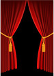 Red curtain