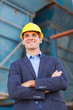 heavy industry businessman with arms folded
