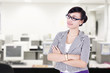 Confident businesswoman in office