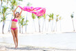Photo: Free bikini vacation woman on paradise beach Free bikini vacation woman on paradise beach