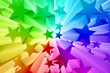 Illustration: Colorful burst of stars Colorful burst of stars
