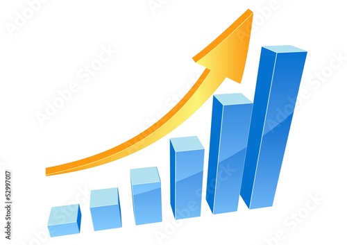 Vector: business graph business graph