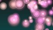 moving pink circles
