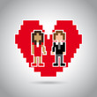 married  pixel design