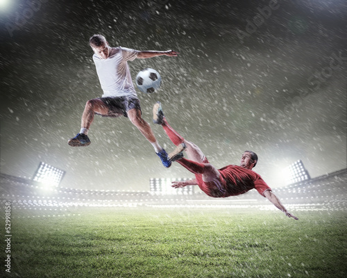 Photo: Two football player Two football player