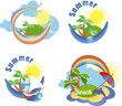 Vector: Collection of logos for the travel and tour Collection of logos for the travel and tour