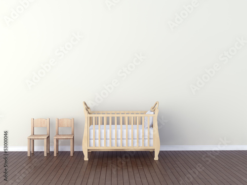 Illustration: Interior of nursery Interior of nursery