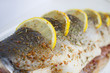 Fresh Pink Salmon prepared for cooking