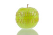 Sliced apple halves