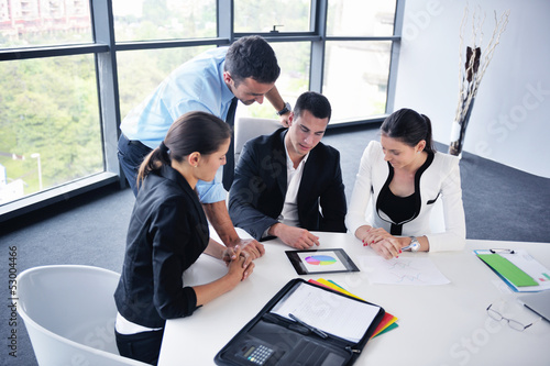 Photo: business people in a meeting at office business people in a meeting at office