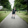 stylish man in the park