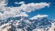 Video: Fast moving clouds over snowy mountains time-lapse Fast moving clouds over snowy mountains time-lapse
