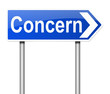 Concern concept.