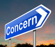 Concern concept.
