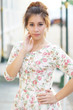 Photo: Young Asian woman outdoor portrait Young Asian woman outdoor portrait