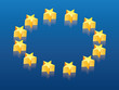 Vector: Europa Flagge Fahne Icon 3d Europa Flagge Fahne Icon 3d