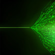 Abstract green energy design against dark. EPS 10