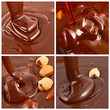 Photo: Set of hot chocolate with nuts and candies Set of hot chocolate with nuts and candies