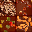 Photo: Set of hot chocolate with nuts and candies Set of hot chocolate with nuts and candies
