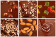Photo: Set of hot chocolate with nuts and candies Set of hot chocolate with nuts and candies
