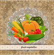 Vector: Fresh vegetables for your design. Vintage collection Fresh vegetables for your design. Vintage collection