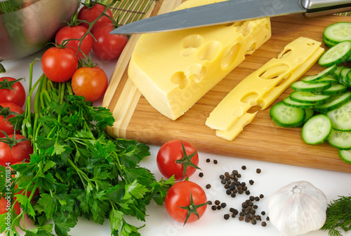 Photo: Organic vegetable background Organic vegetable background