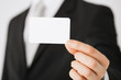 man hand with blank paper