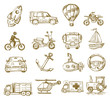 Vector: hand drawn transport hand drawn transport