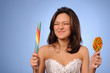 young teenager with lollipop
